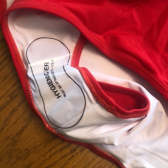 # 2 Cupshe Red Cutout One Piece Bikini NWT - Picture 8 of 9